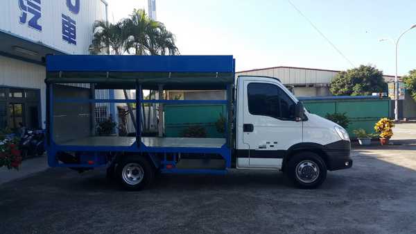 IVECO.歐霸.框式貨斗.帆布.菜車.蔬果運輸車.肥料車.載貨省油.載貨空間.尖達.引擎有力.渦輪.鋁車斗